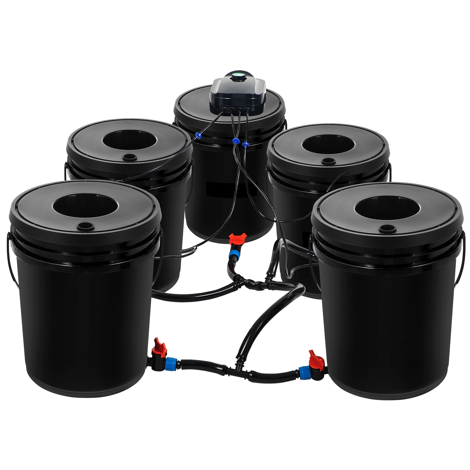 Deep Water Culture Hydroponic System With Pump And Air Stone_voghion.com